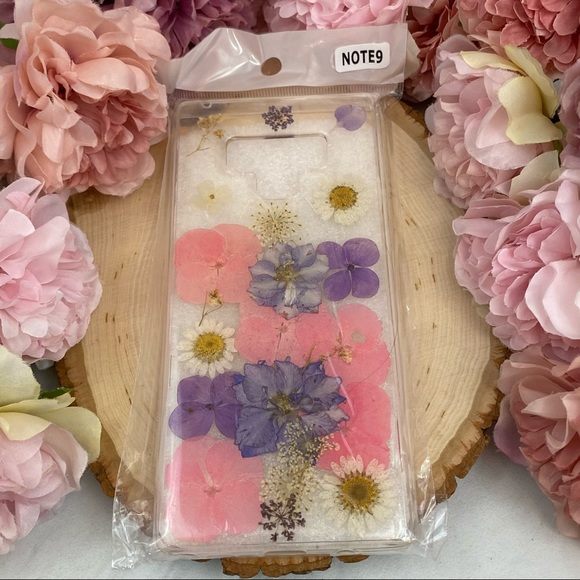 Beautiful Hand Pressed Flower Samsung Galaxy Note 9 Phone Case - Picture 15 of 15